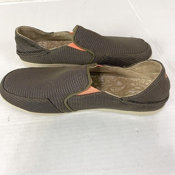 Olukai Wailalua Mustang/Melon Mesh Slip On Shoes Size 9 - Picture 3 of 8